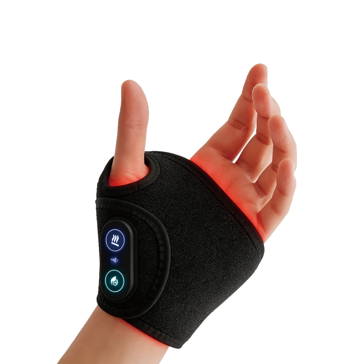 Red & Near-Infrared LED Wrist Support Wrap – 660nm & 850nm Light, USB-Powered Design