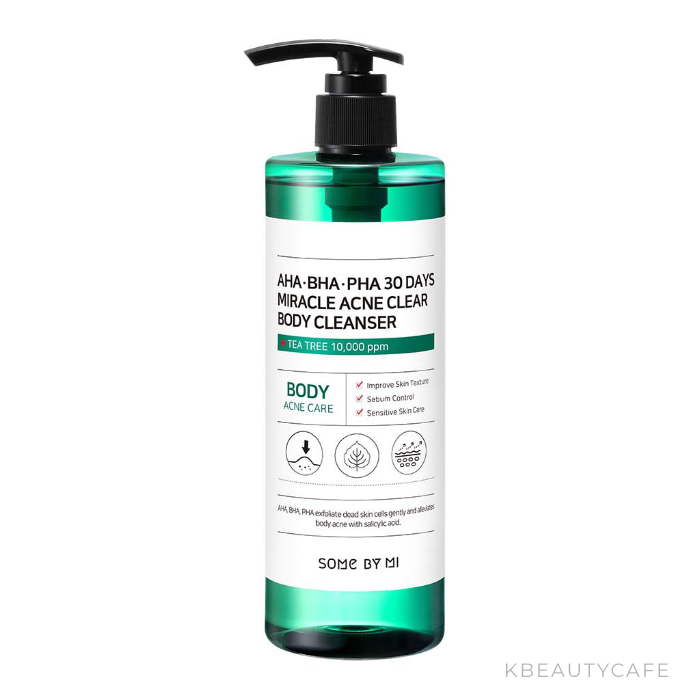 SOMEBYMI AHA BHA PHA 30 Days Miracle Acne Clear Body Cleanser – Exfoliating & Soothing Body Wash for Pore Care (400ml)