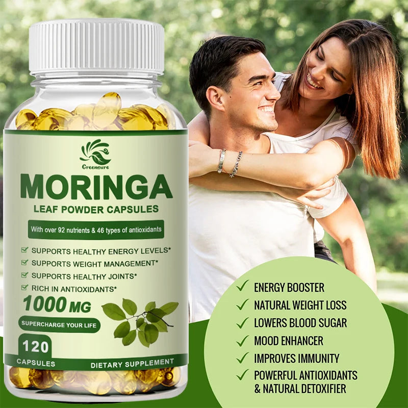Greensure Moringa Capsules – Organic Moringa Leaf Supplement for Daily Wellness Support