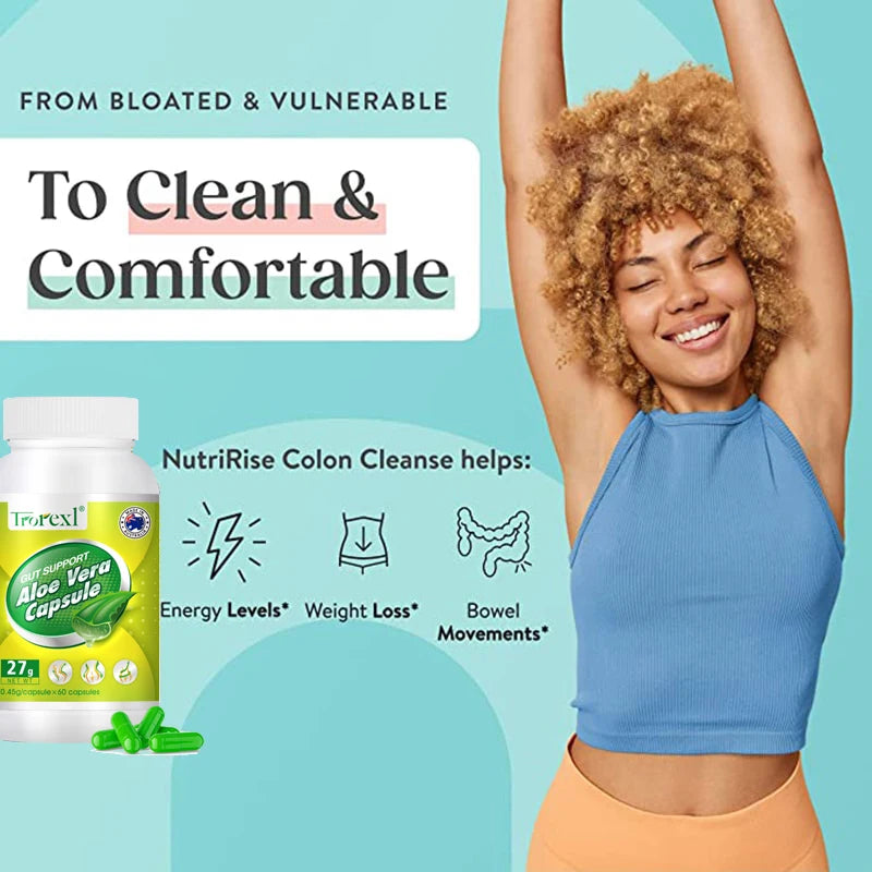 Aloe Vera Capsules – Herbal Supplement, 60 Capsules