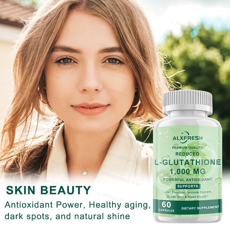 ALXFRESH Glutathione Capsules – Antioxidant Supplement for Skin, Liver & Immune Support