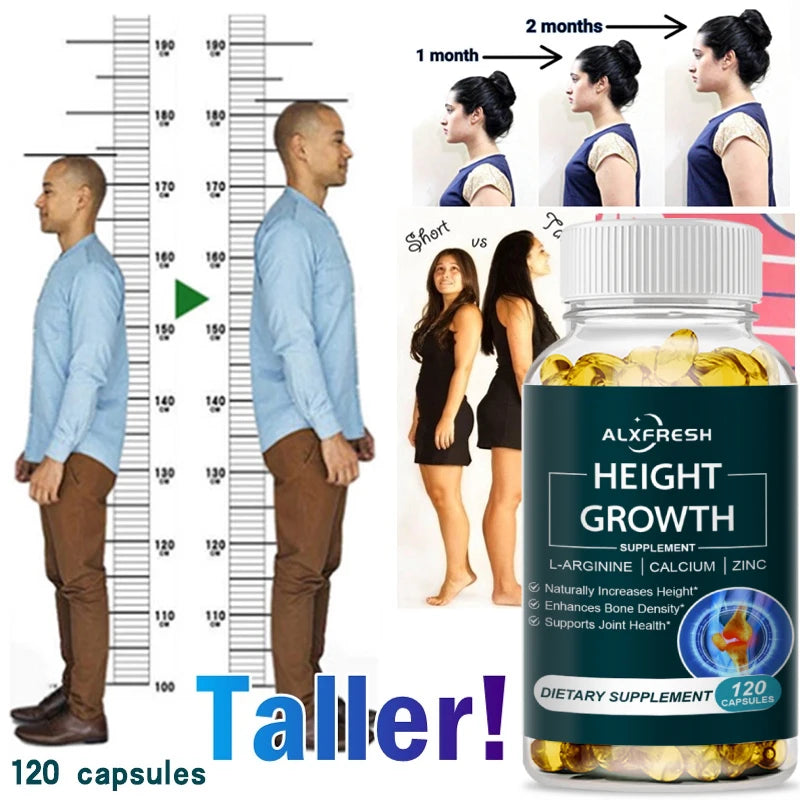 ALXFRESH Height Growth Support Capsules – Bone Health & Daily Wellness Supplement