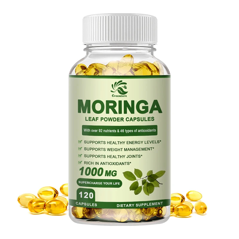 Greensure Moringa Capsules – Organic Moringa Leaf Supplement for Daily Wellness Support