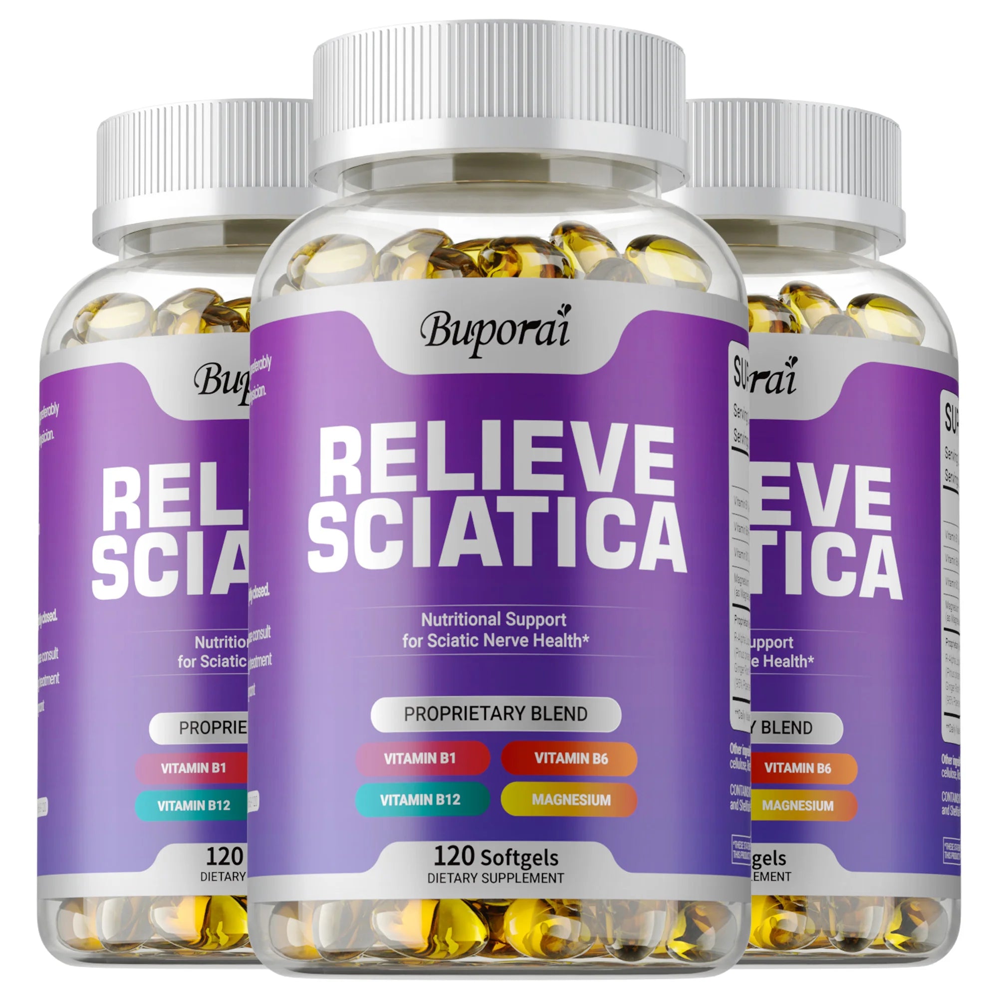 Sciatica Support Capsules with Alpha Lipoic Acid & Vitamin B Complex | Nerve, Joint & Mobility Supplement | 30/60/120 Capsules