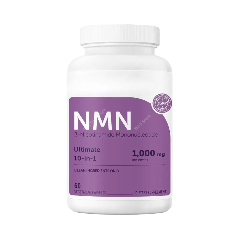 NMN Capsules 1000mg with Resveratrol, CoQ10 & Vitamin C – Vegan Daily Wellness Supplement, 120 Capsules