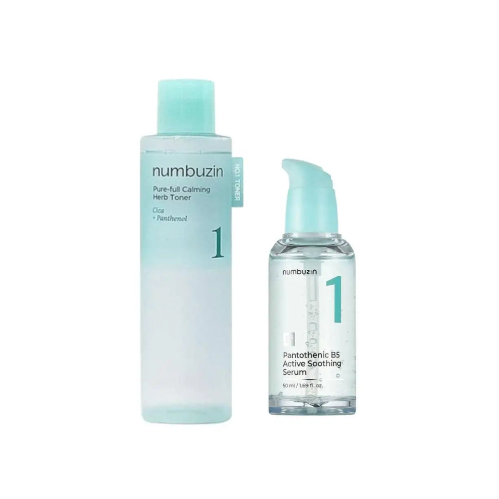 Numbuzin No.1 Vitamin B5 Soothing Toner & Serum – Centella Hydrating Skincare