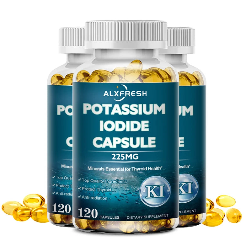 ALXFRESH Potassium Iodide Capsules – Thyroid Health & Daily Wellness Supplement