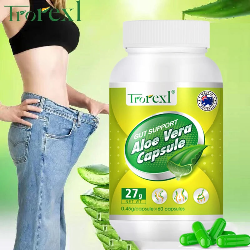Aloe Vera Capsules – Herbal Supplement, 60 Capsules