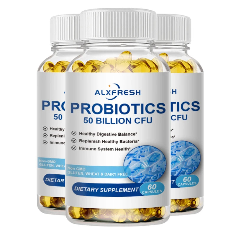 ALXFRESH Probiotic Capsules – Daily Digestive Health & Gut Wellness Supplement