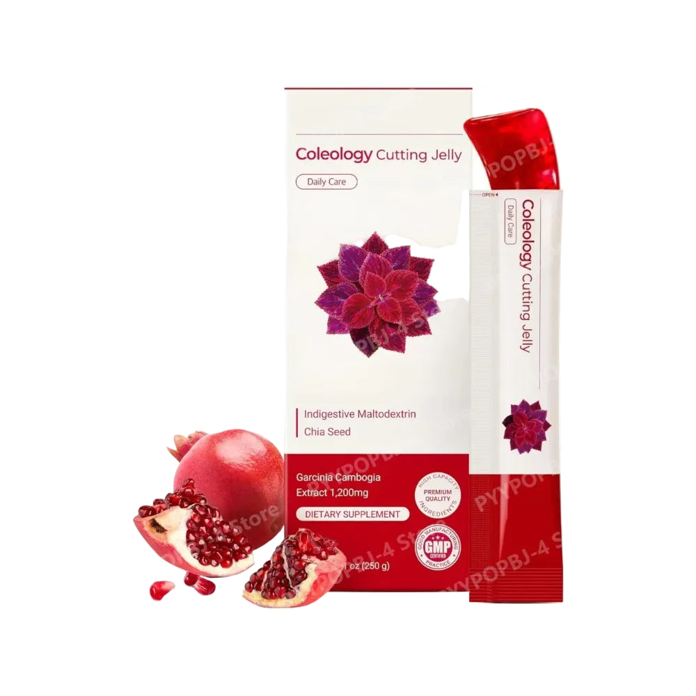 Pomegranate Jelly Sticks with Garcinia Cambogia – Dietary Fiber Supplement, 10 × 25g