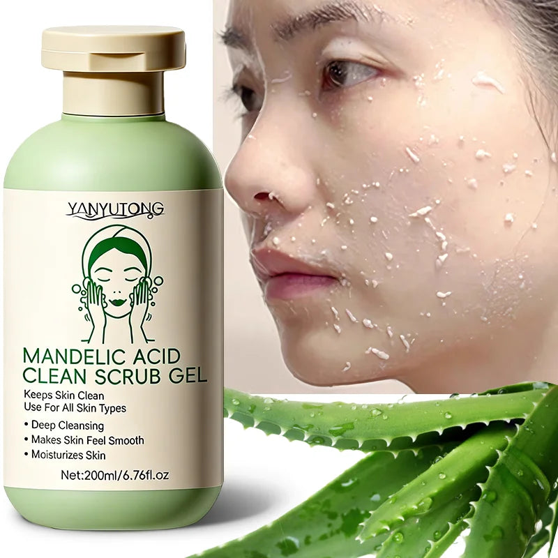 Facial Exfoliating Gel 200ml – Deep Cleansing, Blackhead Care, Oil Control & Smoothing Facial Scrub