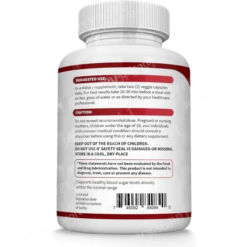 Blood Sugar Support Capsules with Mulberry – Metabolic Wellness Supplement, 60 Capsules