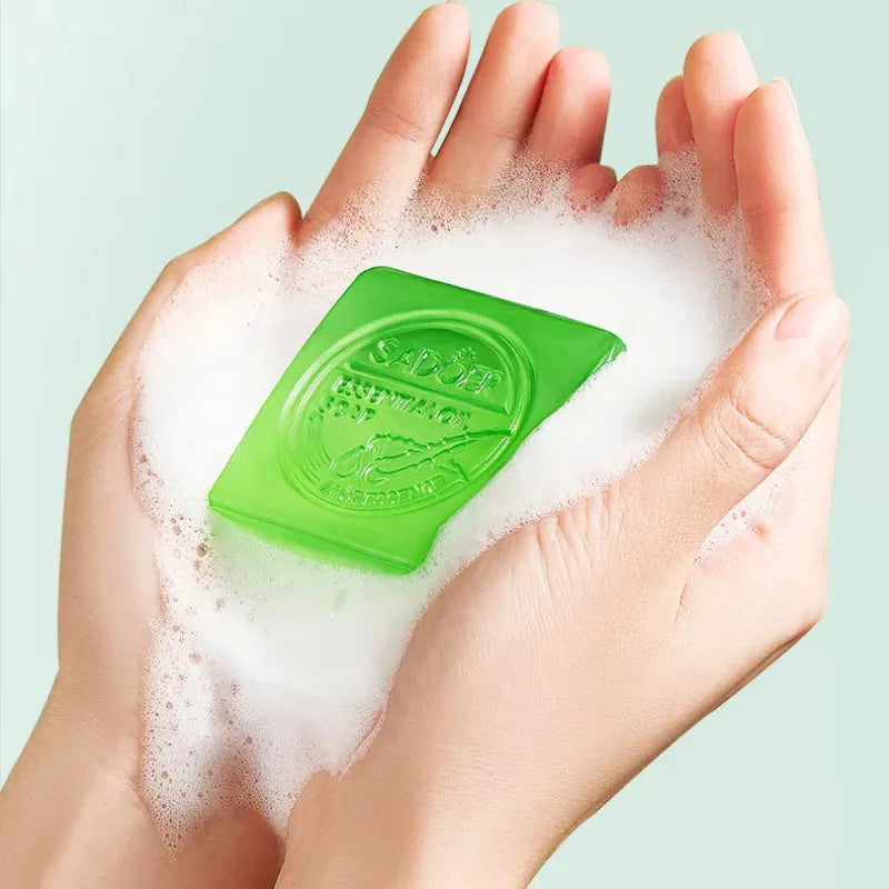 Aloe Vera Natural Facial Cleansing Soap – Handmade Essential Oil Face & Body Cleanser 100g