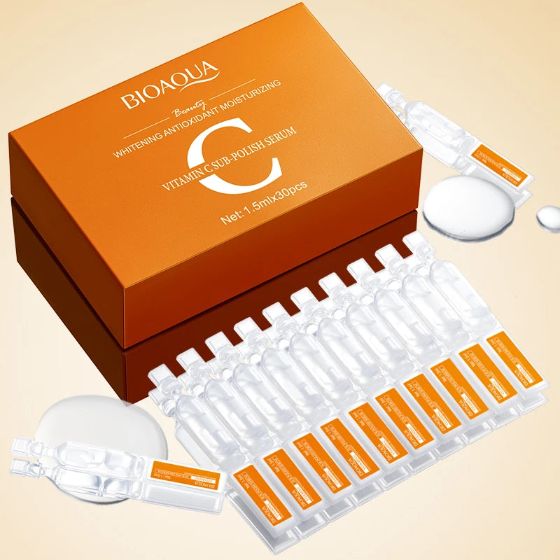 BIOAQUA Vitamin C, Retinol & Hyaluronic Acid Essence – Brightening, Hydrating & Anti-Aging Serum