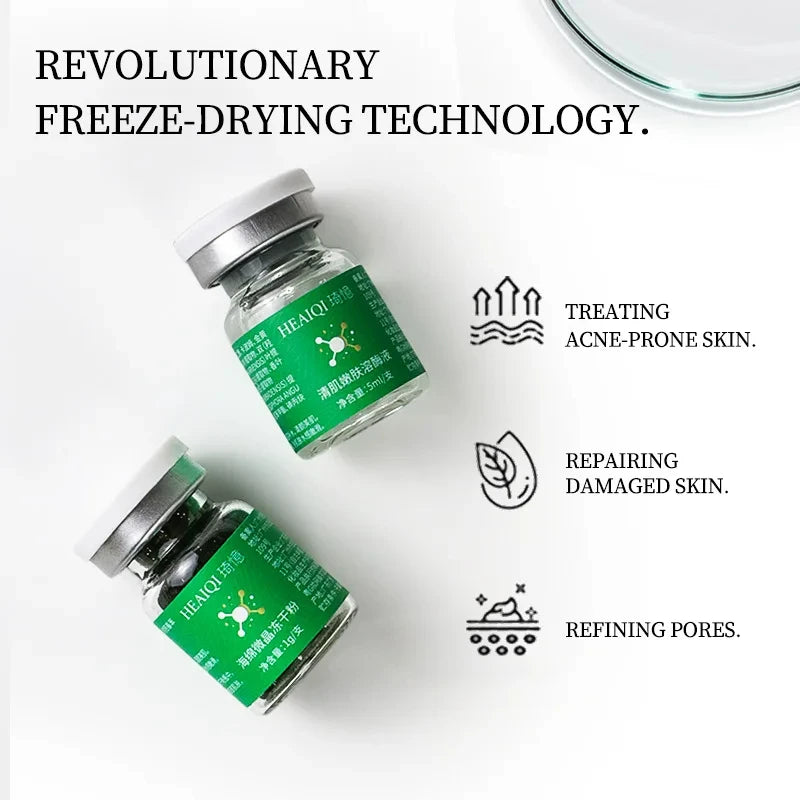 Sponge Spicule Facial Skincare Kit – Freeze-Dried Powder & Hydrating Solution, 1 Application