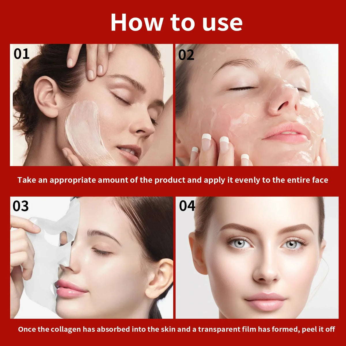 Collagen Wrapping Peel-Off Face Mask 50g – Hydrating Facial Mask for Smooth, Plump & Radiant-Looking Skin