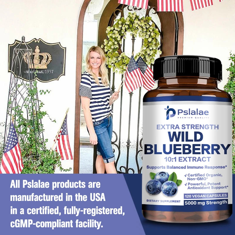 Xemenry Wild Blueberry Capsules – Antioxidant Supplement for Eye Health, Brain Wellness & Daily Immune Support