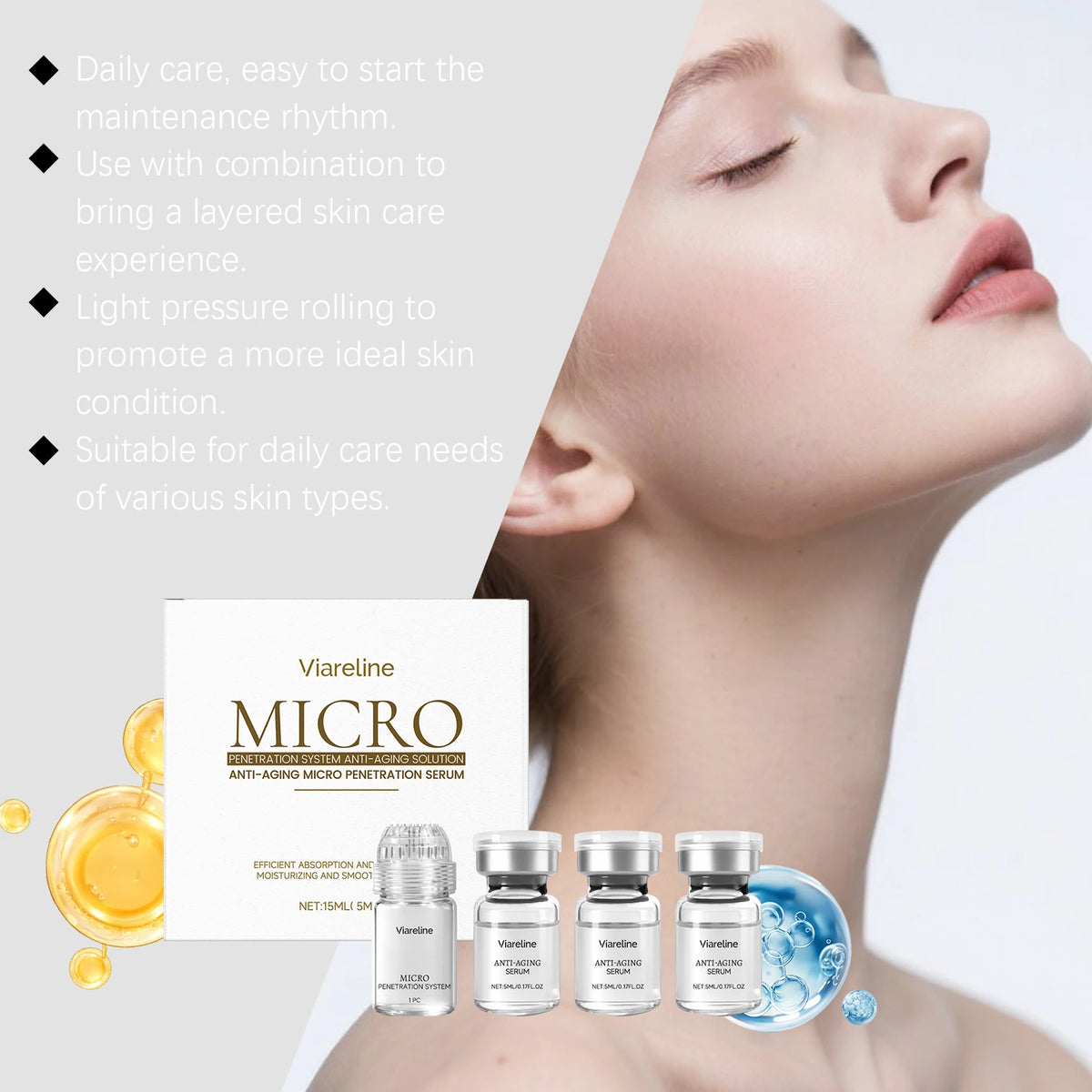 Collagen Microneedle Roller Serum – Hydrating Face Serum