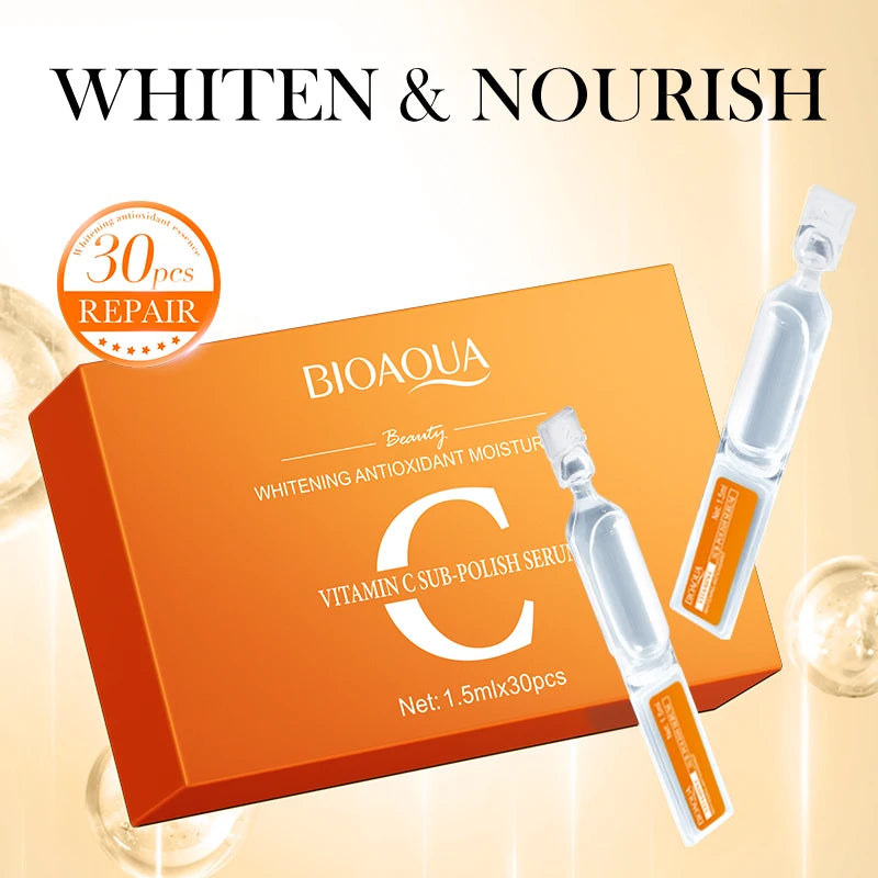 BIOAQUA Vitamin C, Retinol & Hyaluronic Acid Essence – Brightening, Hydrating & Anti-Aging Serum