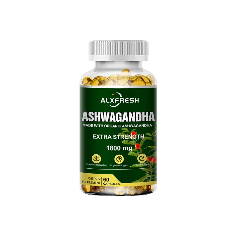 ALXFRESH Ashwagandha Capsules – Daily Stress & Wellness Support Supplement