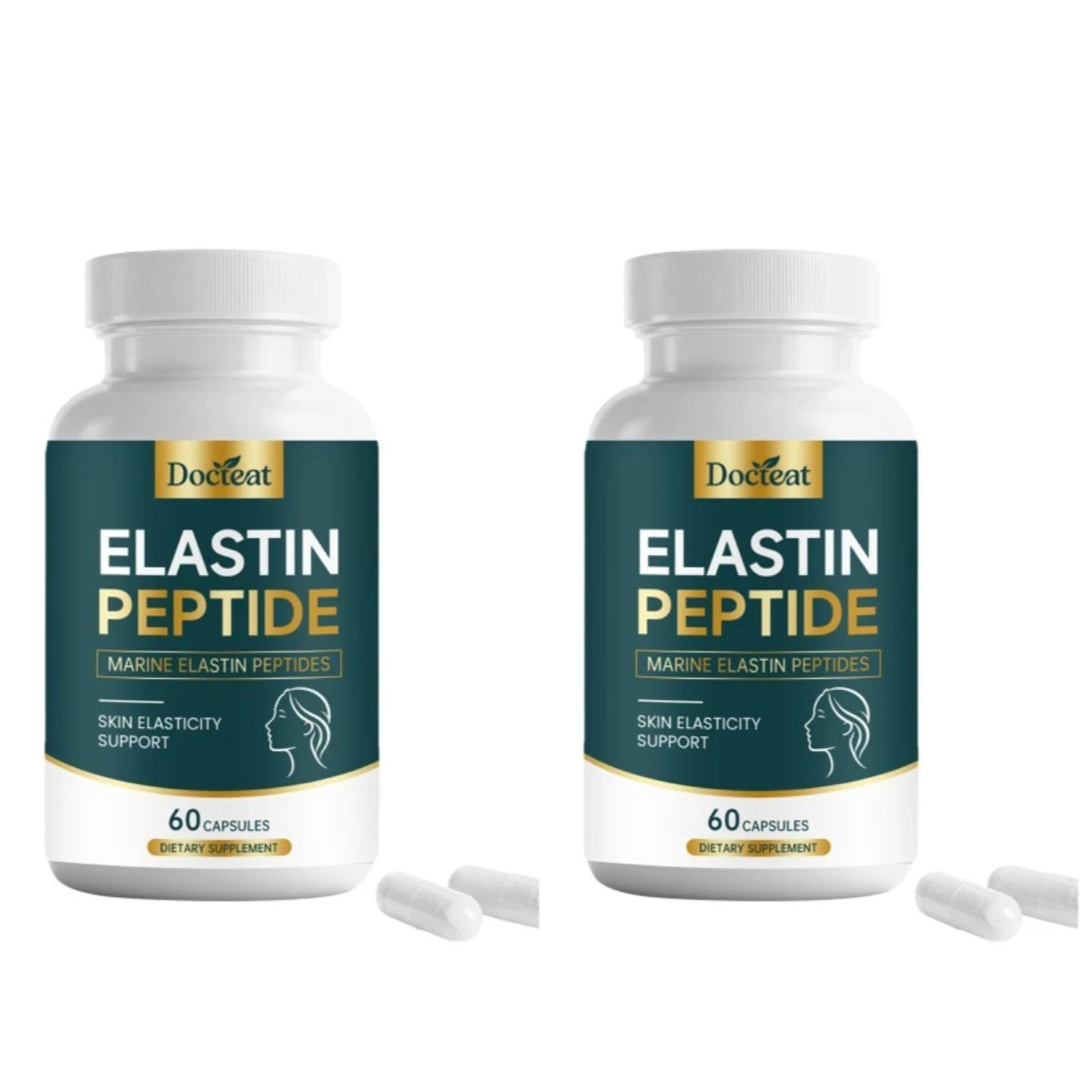 Marine Elastin Peptide Capsules – Skin Wellness Supplement, 60 Capsules