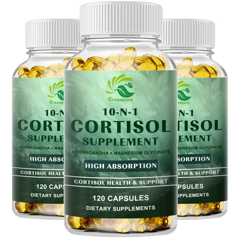 Stress Support Capsules with Ashwagandha, L-Theanine & Magnesium – 60 or 120 Capsules