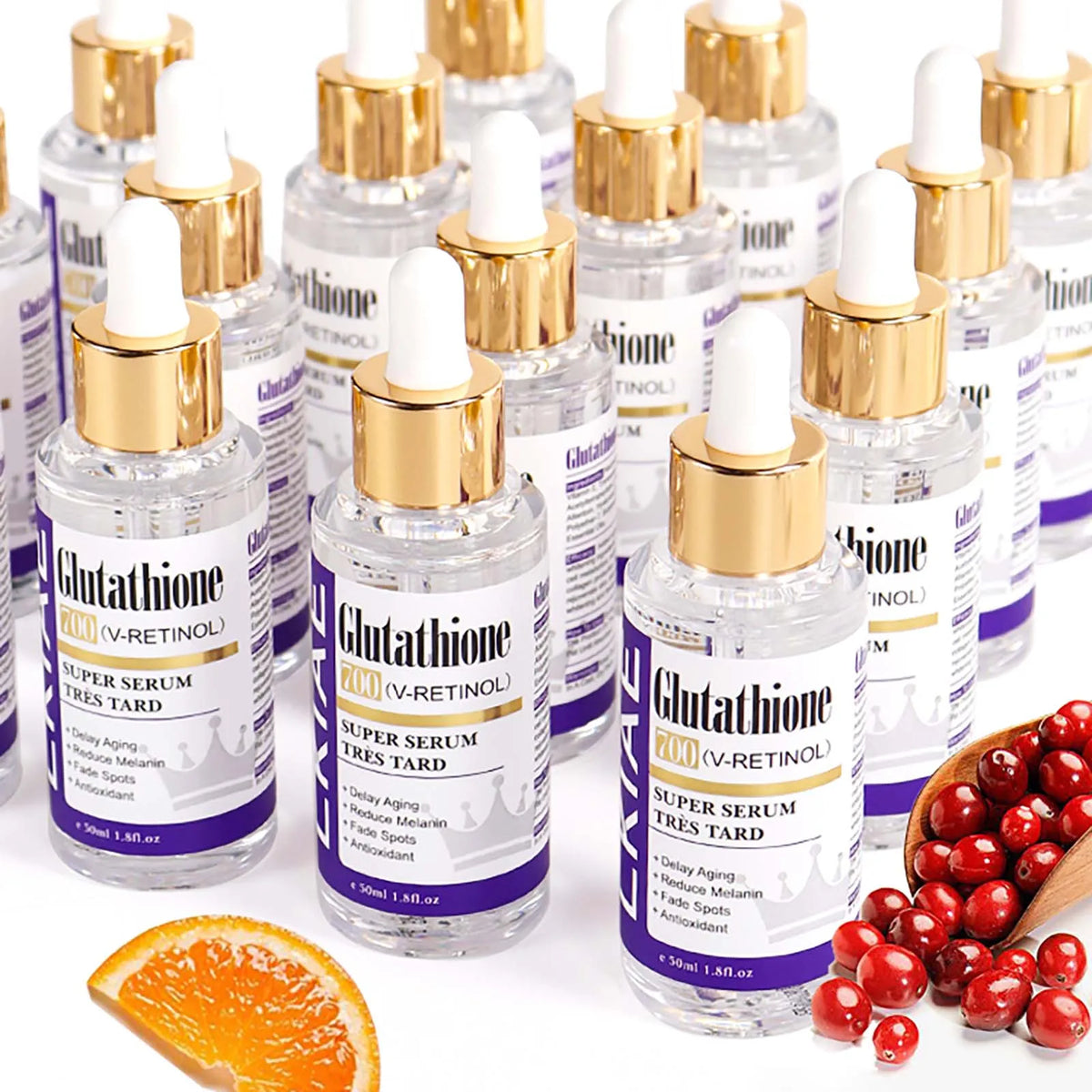 Glutathione Facial Serum 50ml – Hydrating Skincare with Retinol & Niacinamide for a More Even-Looking Complexion