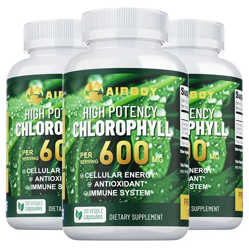 XEMENRY Chlorophyll 600mg Capsules – Daily Immune, Energy & Natural Freshness Support