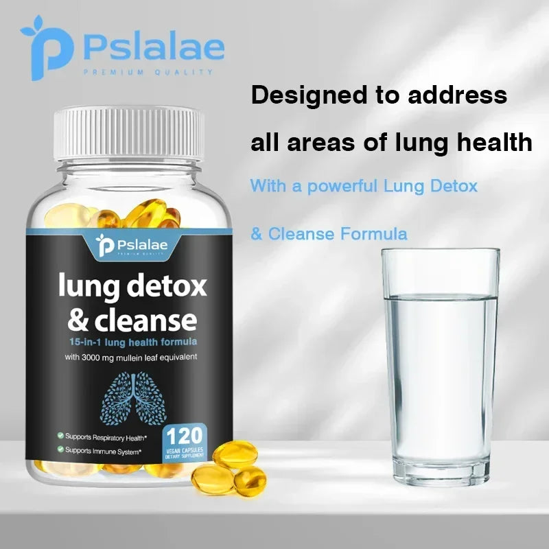 Pslalae 15-in-1 Lung Health Formula – Respiratory, Immune & Daily Breathing Support Capsules