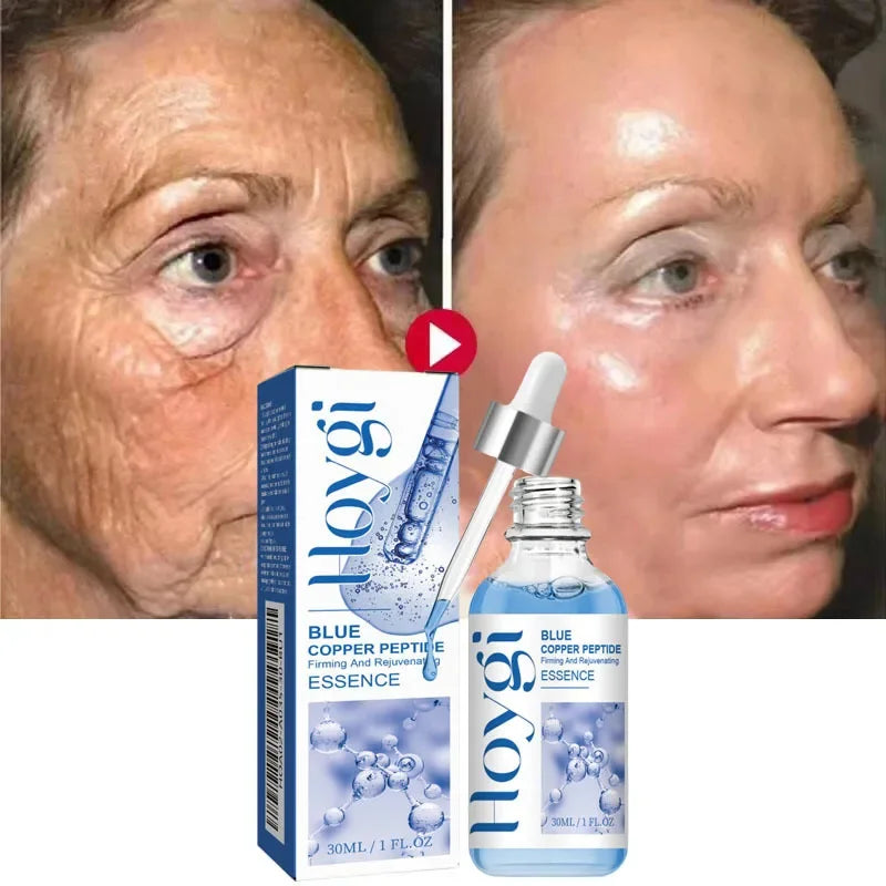 Blue Copper Peptide Facial Serum 30ml – Hydrating Skincare for Smooth, Firm-Looking & Radiant Skin