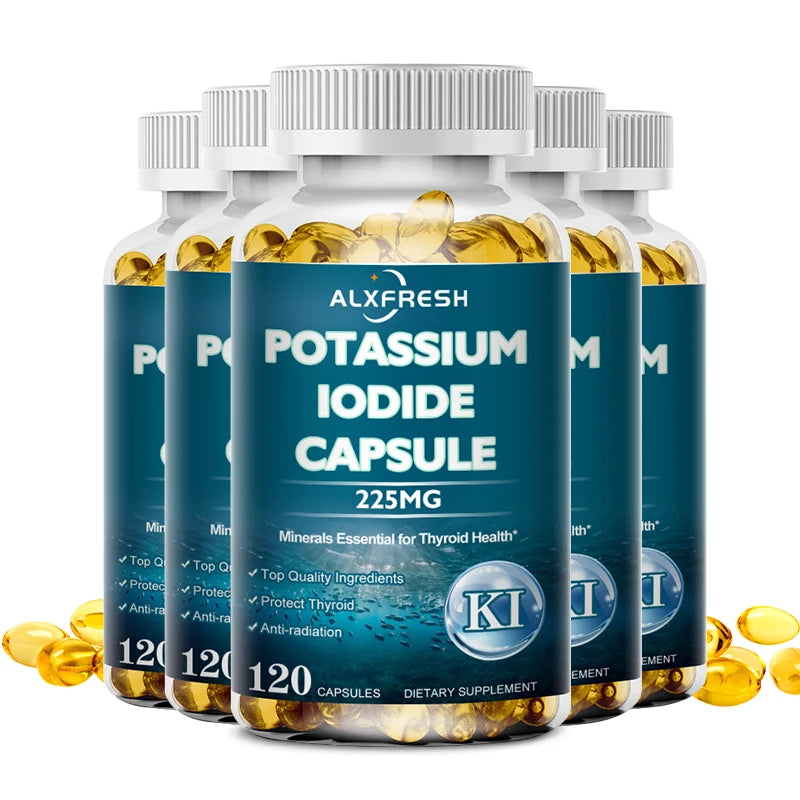 ALXFRESH Potassium Iodide Capsules – Thyroid Health & Daily Wellness Supplement