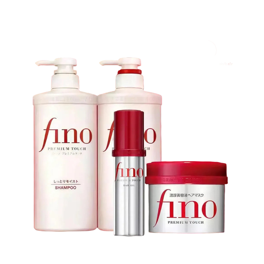 Japanese Fino Hair Care Shampoo & Conditioner – Moisturizing, Frizz Control, Repair & Volume