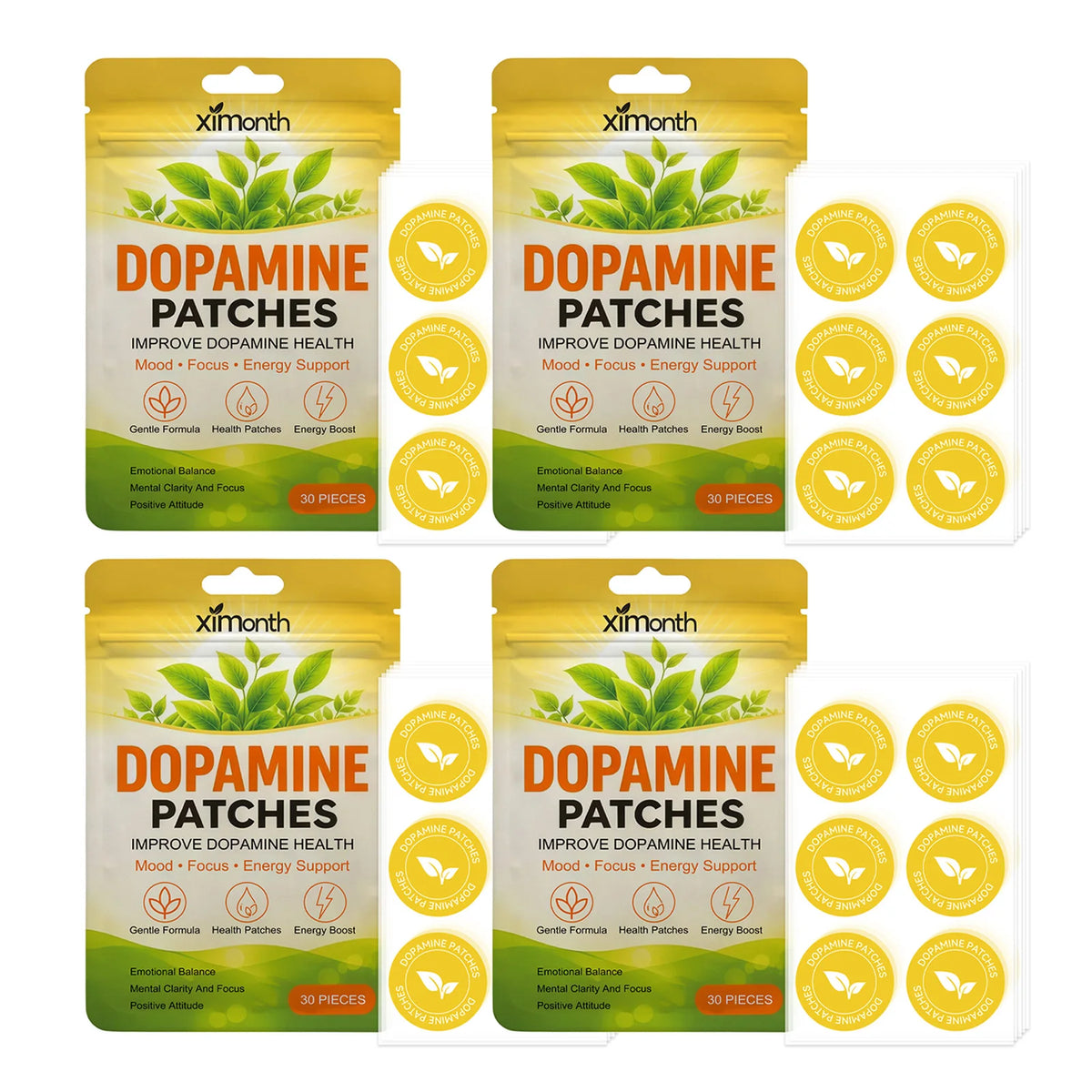 Mood Support Patches – 30 Adhesive Patches for Daily Wellness