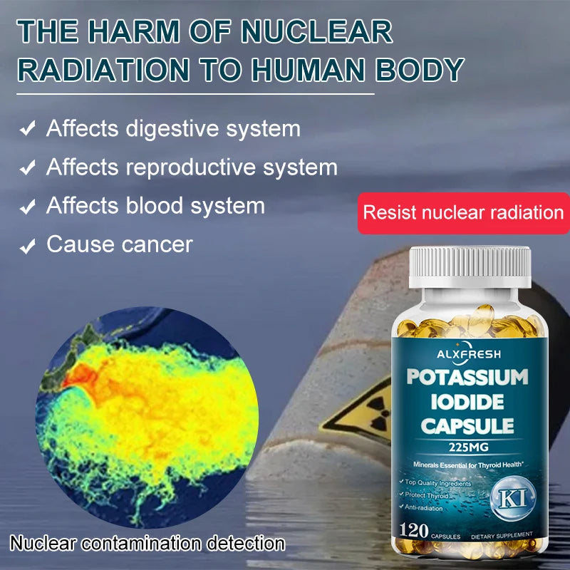 ALXFRESH Potassium Iodide Capsules – Thyroid Health & Daily Wellness Supplement