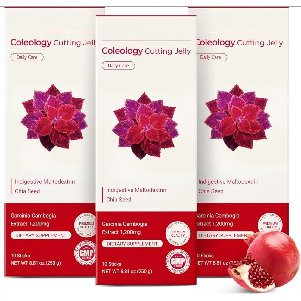 Pomegranate Jelly Sticks with Garcinia Cambogia – Dietary Fiber Supplement, 10 × 25g