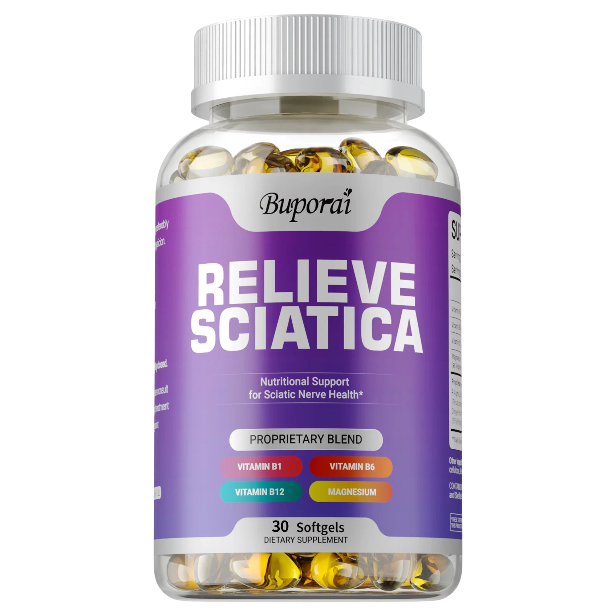 Sciatica Support Capsules with Alpha Lipoic Acid & Vitamin B Complex | Nerve, Joint & Mobility Supplement | 30/60/120 Capsules