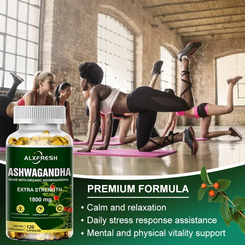 ALXFRESH Ashwagandha Capsules – Daily Stress & Wellness Support Supplement