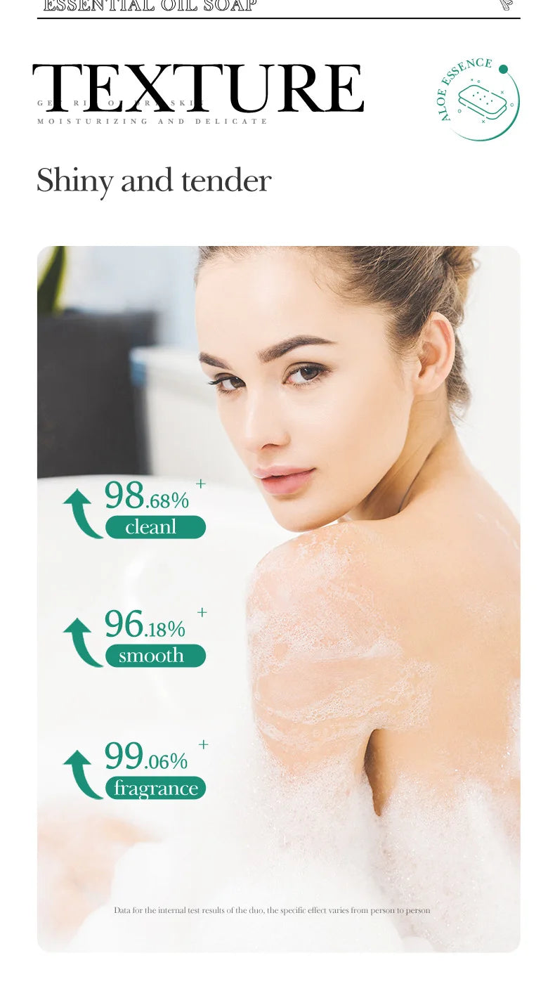 Aloe Vera Natural Facial Cleansing Soap – Handmade Essential Oil Face & Body Cleanser 100g