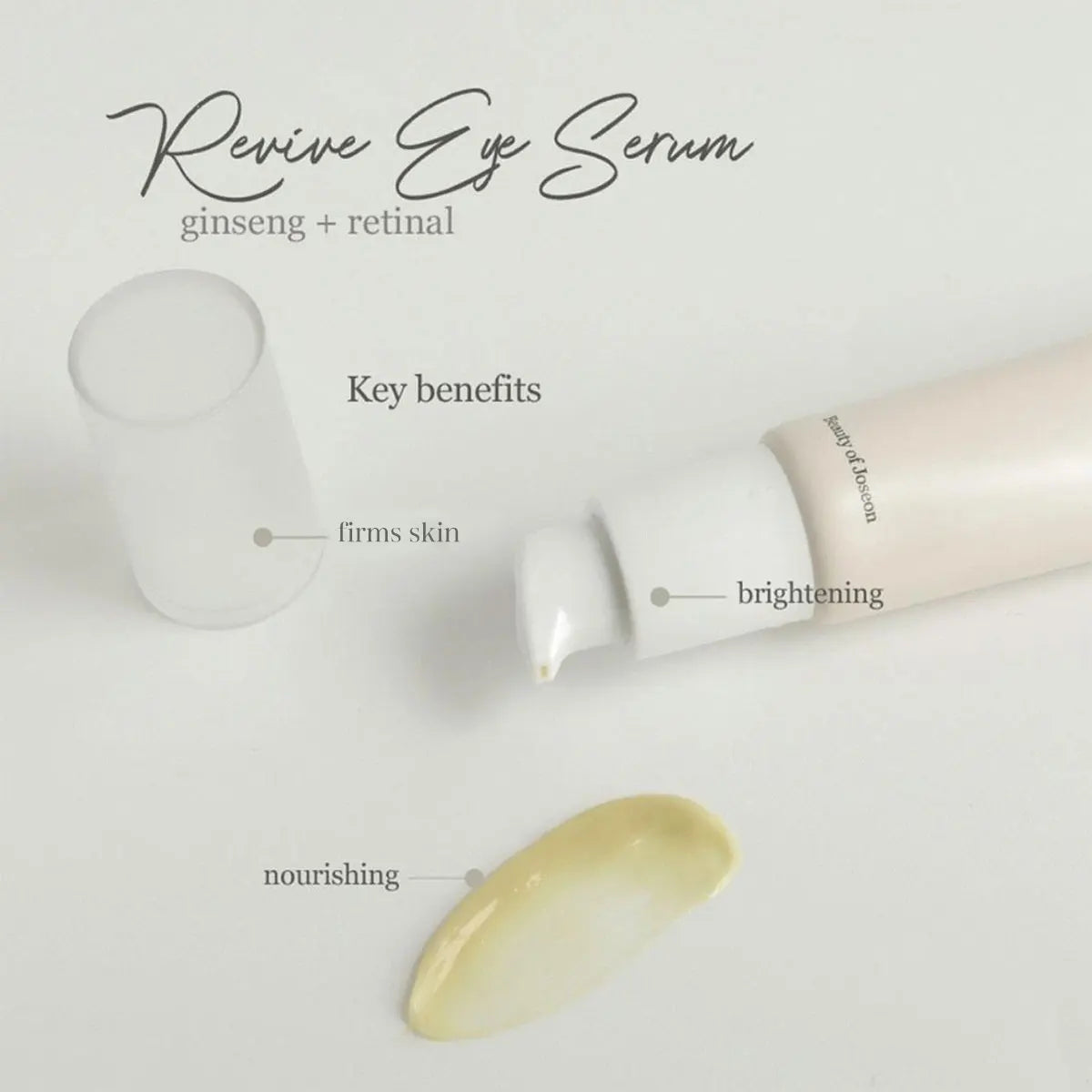 BEAUTY OF JOSEON Ginseng + Retinal Eye Serum 30ml – Hydrating, Smoothing & Brightening Eye Care