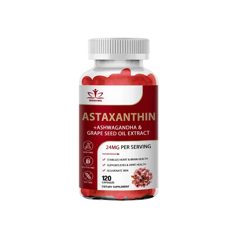 Astaxanthin 24mg Softgel Capsules – Antioxidant Supplement