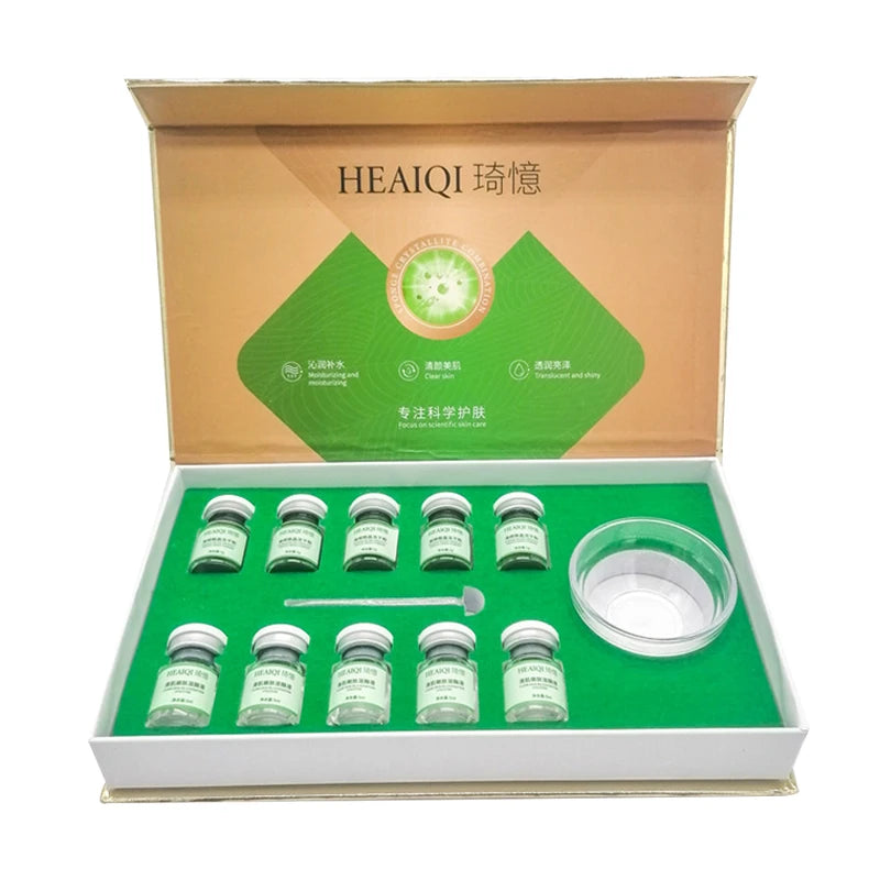 Sponge Spicule Facial Skincare Kit – Freeze-Dried Powder & Hydrating Solution, 1 Application