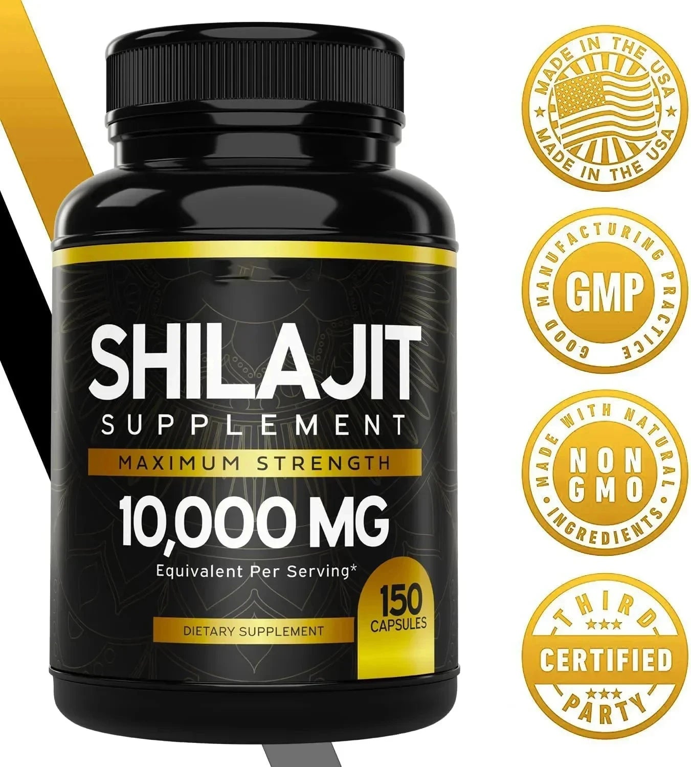 XMSJ Himalayan Shilajit Capsules – Trace Minerals & Fulvic Acid Daily Wellness Supplement (150 Capsules)