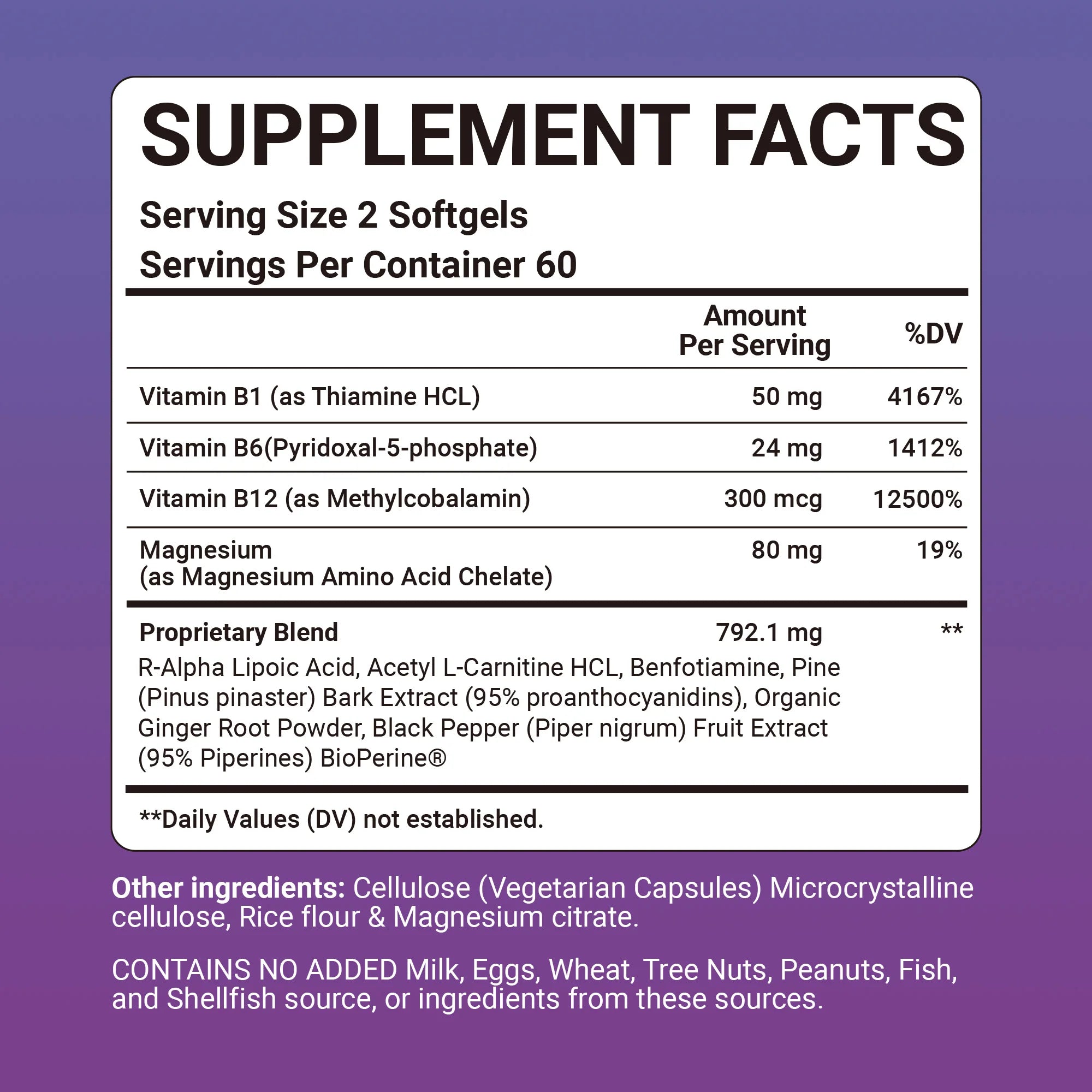 Sciatica Support Capsules with Alpha Lipoic Acid & Vitamin B Complex | Nerve, Joint & Mobility Supplement | 30/60/120 Capsules