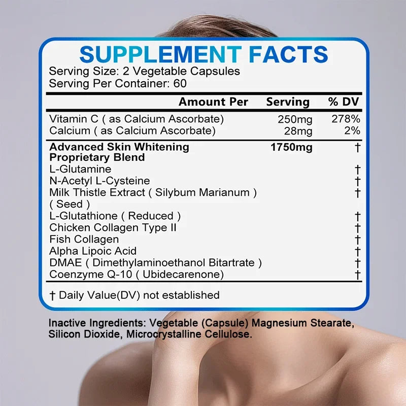 DAITEA NAC + Glutathione Capsules – Antioxidant & Daily Cellular Wellness Supplement
