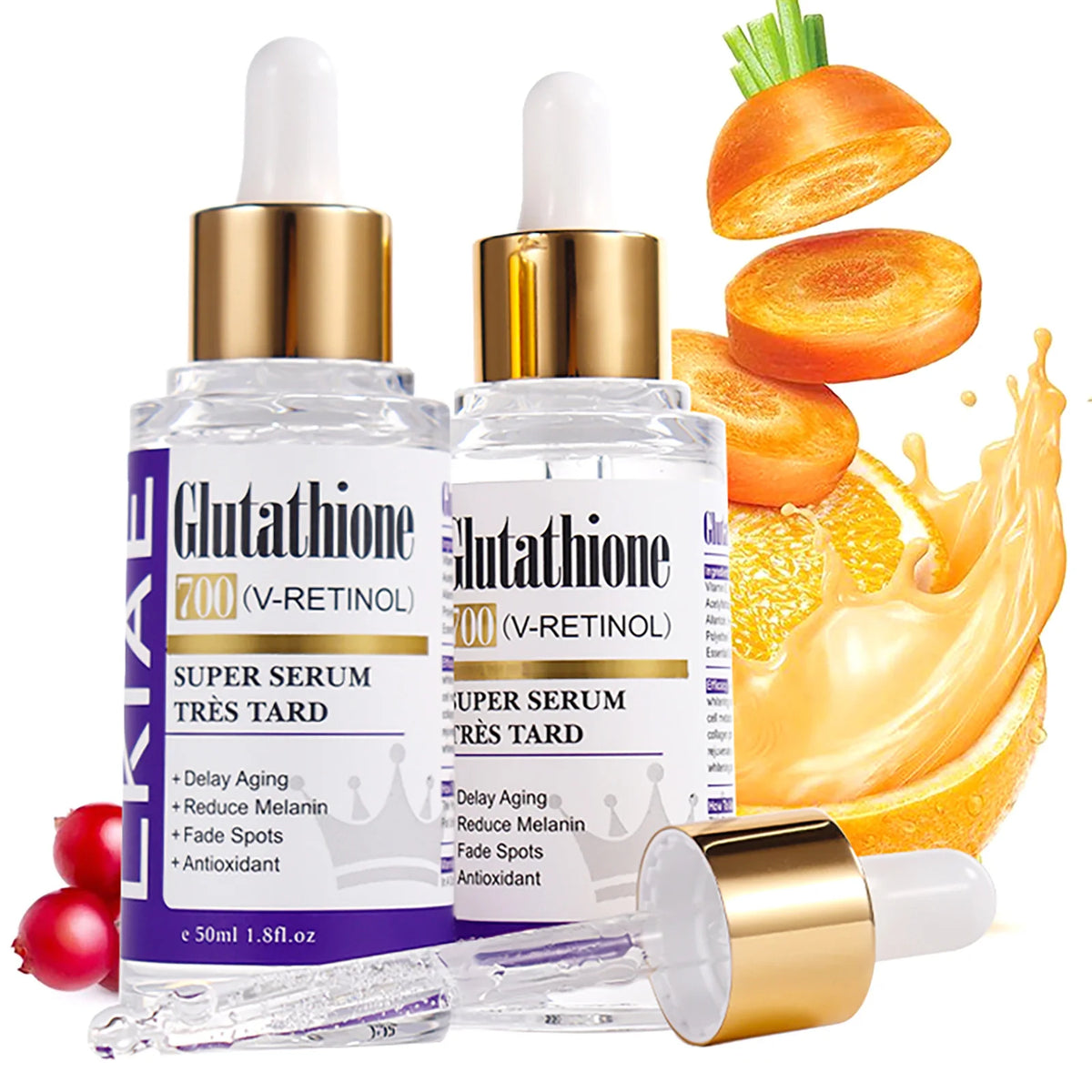 Glutathione Facial Serum 50ml – Hydrating Skincare with Retinol & Niacinamide for a More Even-Looking Complexion