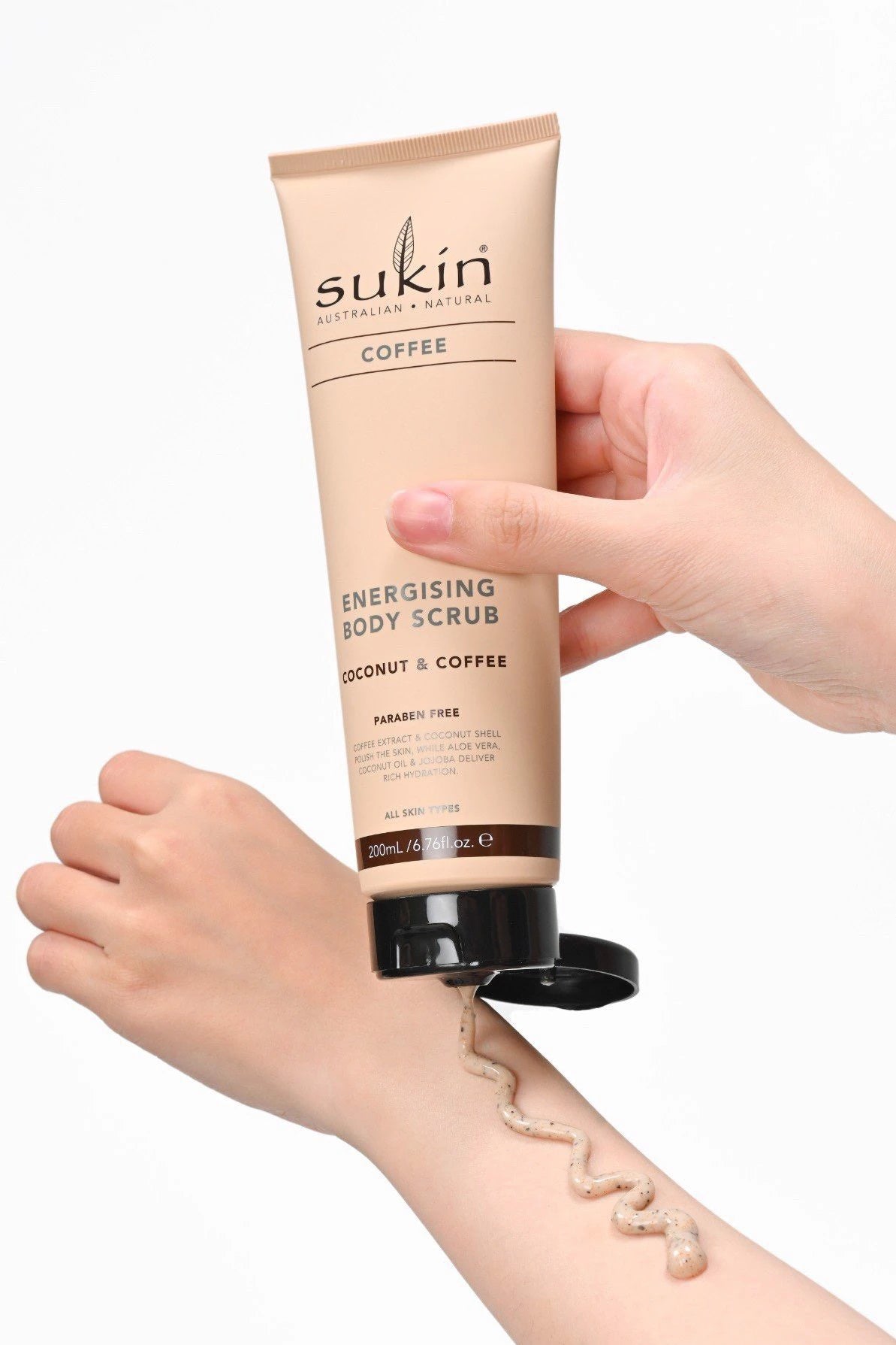 Sukin Energizing Body Scrub with Coffee & Coconut 6.76 Fl Oz Pack of 3