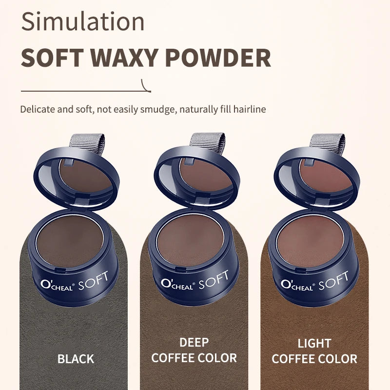 Hair Line Powder Black Root Cover up Natural Instant Waterproof Hairline Shadow Powder Hair Concealer Coverage Styling