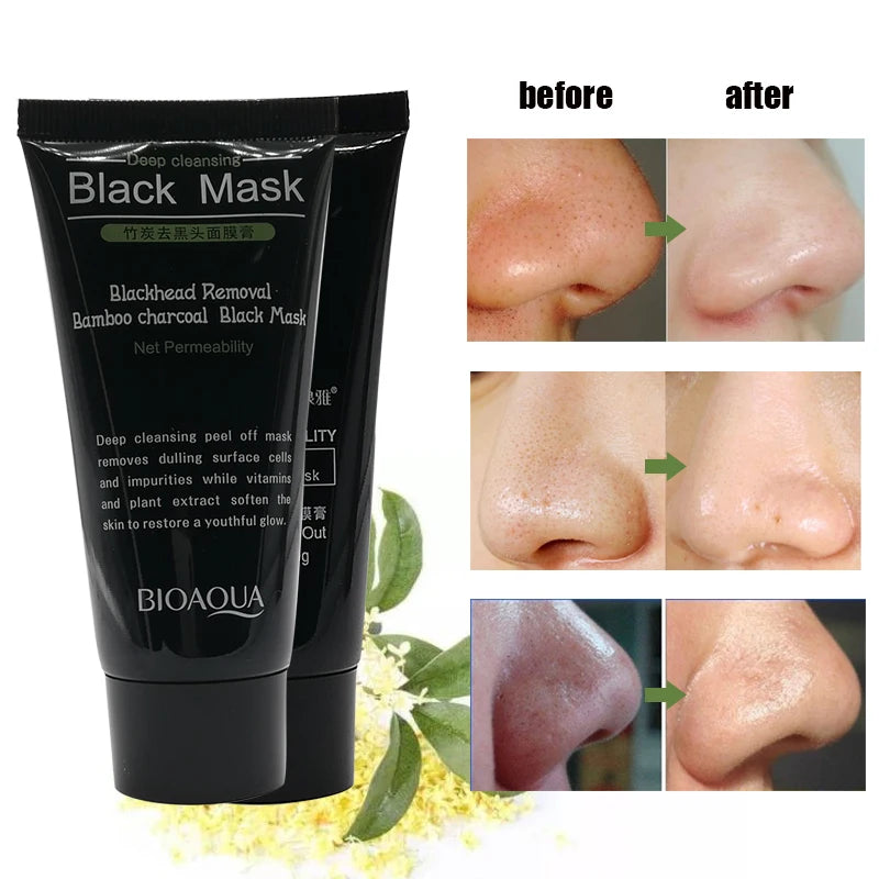 Facial Blackhead Removal Mask Cream Cleansing Black Spot Treatment Whitening Skin Care Cream Purifying Exfoliating Mask