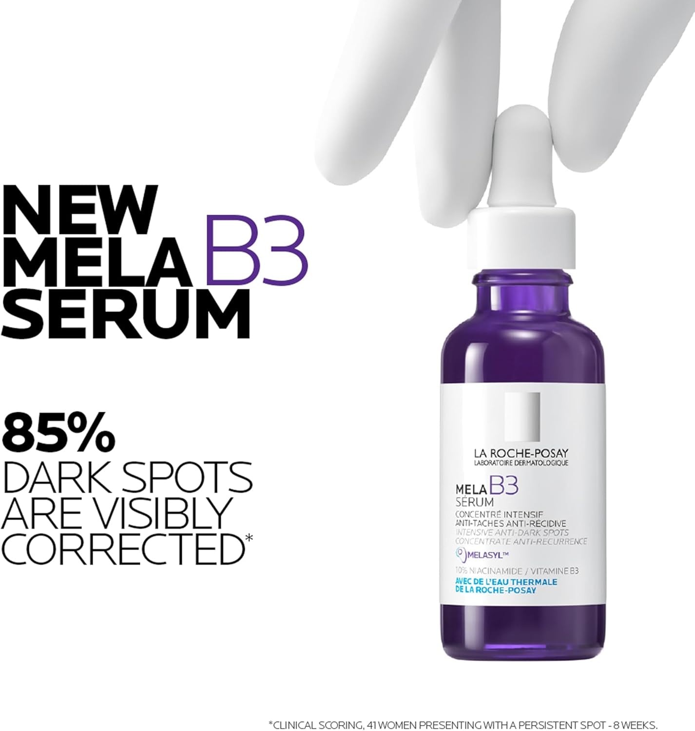 La Roche-Posay Mela B3 Dark Spot Niacinamide Serum 30Ml, with 10% Niacinamide + Melasyl