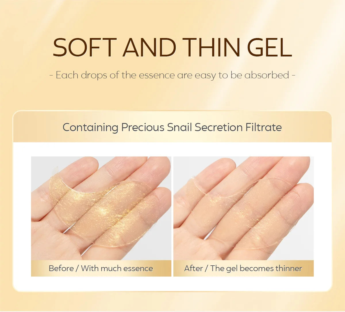 LAIKOU Sakura or Gold Snail Eye Mask — Brightening & Hydrating Hydrogel Patches (50pcs / 70g) — brightening & hydrating hydrogel eye mask patches for dark circles, puffiness & firming | Skin Care Masks & Peels | Beauty & Health,Eyes Care,Skin Care | Dolci